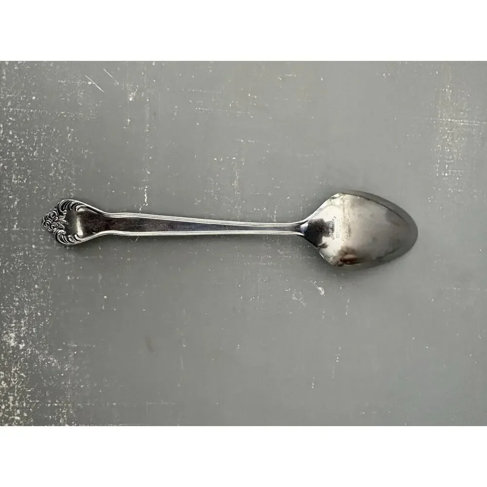 Set of 4 MSI Japan VERSAILLES Stainless Place Spoons Floral Vintage